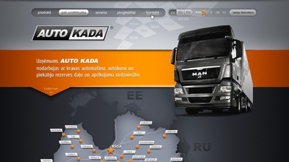 Сайт компании AUTO KADA