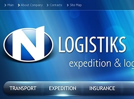 Transporta uzņēmuma N Logistiks mājas lapa 