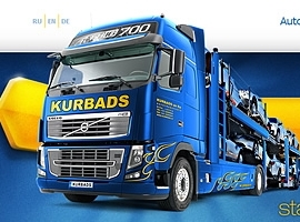 Transporta uzņēmuma KURBADS mājas lapa 